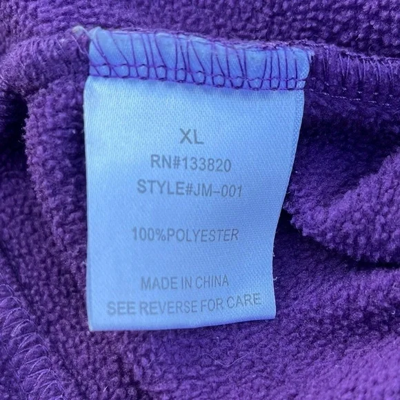 Jamie Nicole collection woman’s size extra large purple fleece vest - Picture 3 of 6